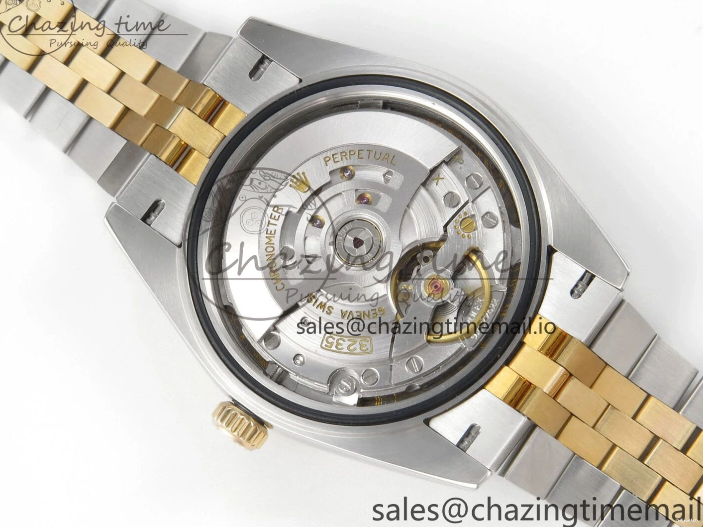 on Edition MOP DateJust White SS 41mm SS Bracelet Jubilee YG Dial Best 126333 3EF YG Diamond SA3235 1:1 0416